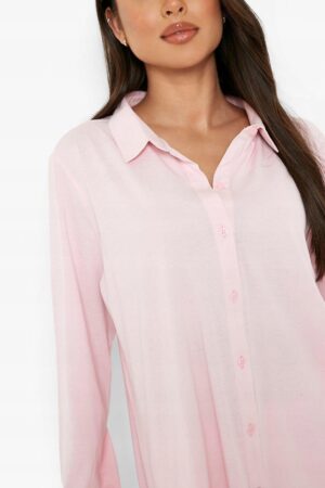 X8A110 BOOHOO BLUZKA OD PIŻAMY RÓŻOWA 42 XL - obrazek 5