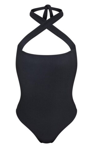 Z7F202 ASYMETRYCZNE PRĄŻKOWANE BODY CZARNE PRETTYLITTLETHING 38 - obrazek 6