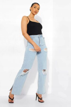 Z9B306*BOOHOO CZARNE BODY BASIC RAMIĄCZKA XL A00