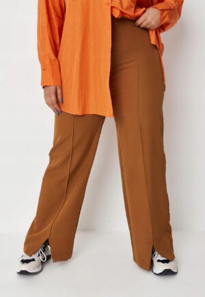 X5F105 MISSGUIDED PLUS MATERIAŁOWE SPODNIE 44 XXL - obrazek 2