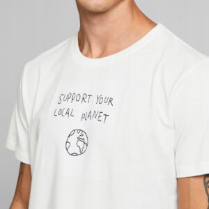 X0B315 DEDIC ATED BIAŁY T-SHIRT NADRUK M M - obrazek 4
