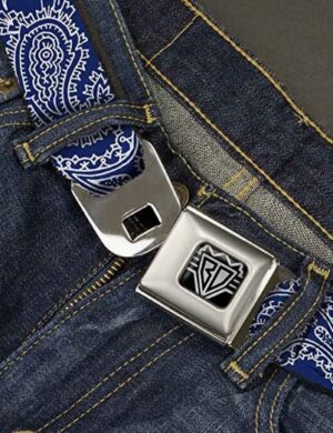 X4B112 BUCKLE DOWN WZORZYSTY PASEK UNISEX ONE SIZE - obrazek 3