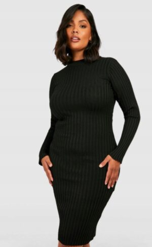 M6E36 BOOHOO PLUS SIZE DOPASOWANA SUKIENKA 44 XXL - obrazek 3