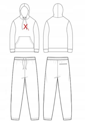 X8C112 BOOHOOMAN KOMP. DRESOWY KRÓTKI OVERSIZE XS - obrazek 4