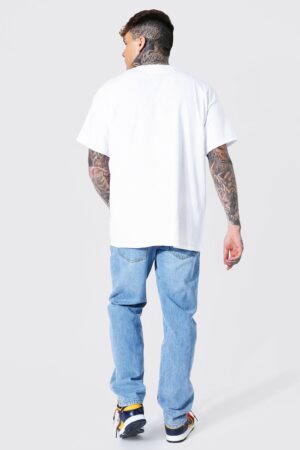 Z9F306 BOOHOO T-SHIRT MĘSKI BIAŁY CASUAL NIRVANA S - obrazek 2