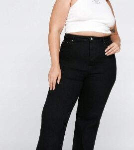 X2E101 NASTY GAL SPODNIE DAMSKIE PLUS JEANSOWE 5XL