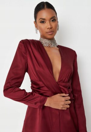 M2D206 MISSGUIDED BORDOWA SUKIENKA DEKOLT V 38 M - obrazek 4