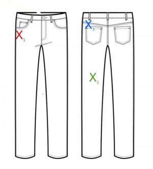 X4A119 BOOHOO DAMSKIE SPODNIE JEANSOWE NIEBIESKIE Z DZIURAMI 44 44 - obrazek 4