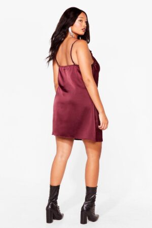 Z8G307*NASTY GAL PLUS SATYNOWA SUKIENKA 7XL 54 A00 - obrazek 3