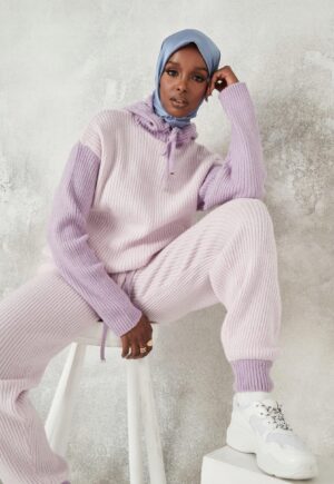 M1G009 MISSGUIDED TALL DZIANINOWE SPODNIE 38/40 - obrazek 4