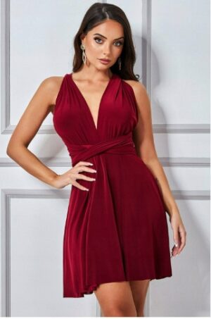 M3E202 GODDIVA SUKIENKA DAMSKA MINI BIAŁA 42