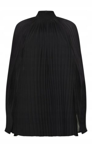 Z1G306 PRETTYLITTLETHING CZARNA SUKIENKA PLISOWANA PELERYNKA 42 XL - obrazek 2