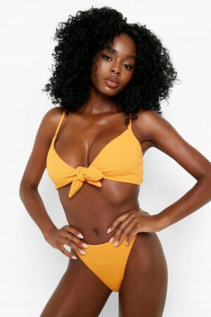 X9E124 BOOHOO DRAPOWANE BIKINI DÓŁ STRINGI 40 L - obrazek 4