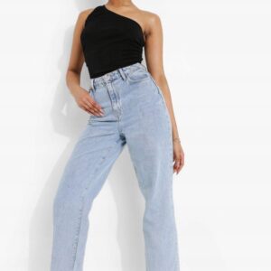 X1A112*BOOHOO CZARNE BODY ASYMETRYCZNA XL 42 A00