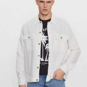 X6A005 ONLY AND SONS BIAŁA MĘSKA KOSZULA RELAXED FIT M