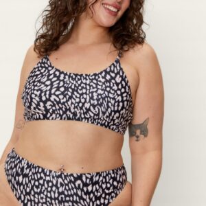 Z4B021 NASTY GAL GÓRA OD BIKINI ZWIERZĘCA 6XL