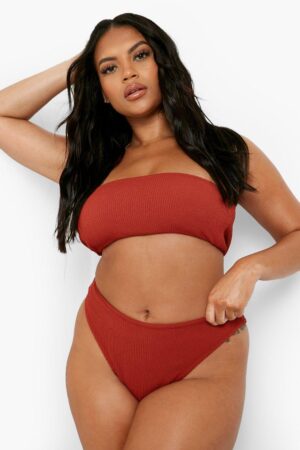 X8G202 BOOHOO PLUS GÓRA BIKINI MIEDZIANA 56 56