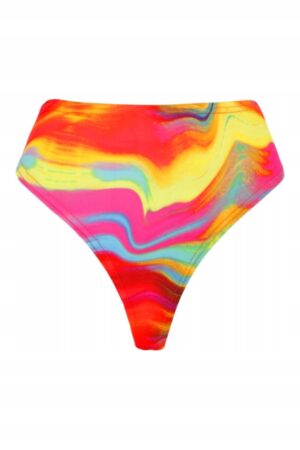 X3D225 BOOHOO KOLOROWE BIKINI FIGI WYSOKI STAN 36 S S - obrazek 5