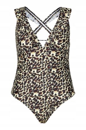 Z3G012 BOOHOO PLUS STRÓJ KĄPIELOWY PRINT 4XL 4XL