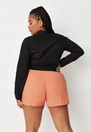 M1D109 MISSGUIDED PLUS KRÓTKIE SPODENKI PASEK 44 - obrazek 4