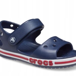 X4B109 CROCS DZIECIĘCE GUMOWE SANDAŁY NA RZEPY GRANATOWE 23-24