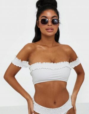 Z4E007 NLY BEACH TOP GÓRA OD BIKINI FALBANA M