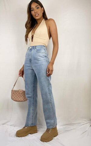 Z2D307 DZIANINOWE BODY Z FISZBINAMI DEKOLT V PRETTYLITTLETHING 36 - obrazek 4