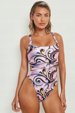 Z5F107 BOOHOO STRÓJ KĄPIELOWY MIX WZORÓW XL