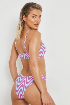 X9C108 BOOHOO DAMSKI DÓŁ OD BIKINI FALISTY 36