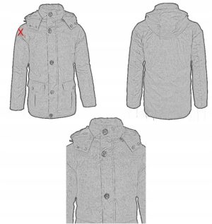 X2A011 BOOHOOMAN KURTKA MĘSKA KLASYCZNA BRĄZOWA M. M/L - obrazek 5