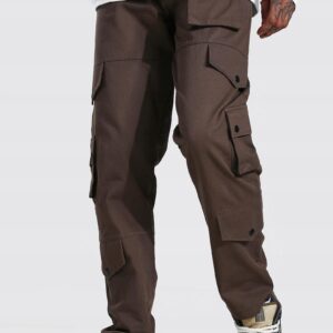 X6A015 BOOHOOMAN SPODNIE MĘSKIE BRĄZOWE 34 XS