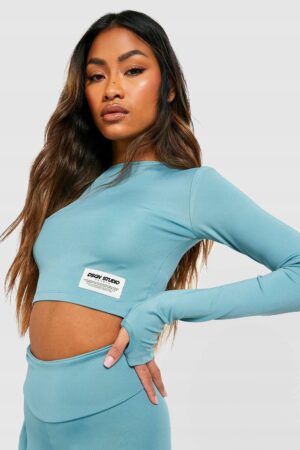 X2B312 BOOHOO TOP SPORTOWY DAMSKI NIEBIESKI 44 XXL XXL - obrazek 5