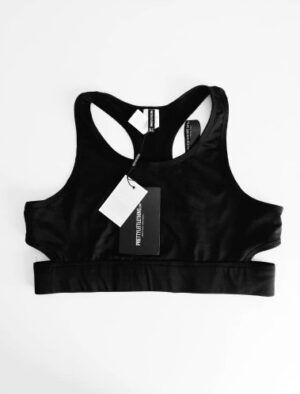 X4F320 PLT CZARNY TOP SPORTOWY GYM CROP TOP KLASYCZNY 42 XL XL - obrazek 2
