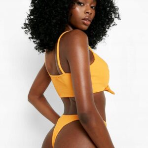 X9E124 BOOHOO DRAPOWANE BIKINI DÓŁ STRINGI 40 L