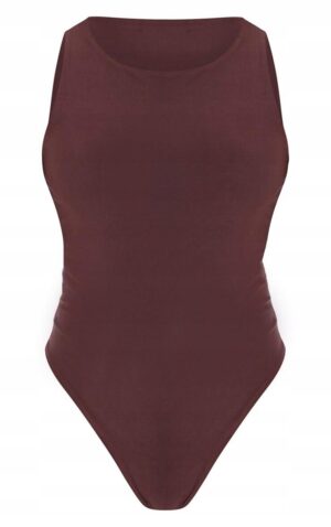 X9F010 DOPASOWANE BRĄZOWE BODY PRETTYLITTLETHING 38 - obrazek 3