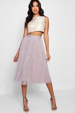 M4E115 BOOHOO KRÓTKA DAMSKA BLUZECZKA ZŁOTA 44