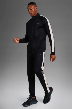 X4B303 BOOHOO MAN CZARNA BLUZA SPORTOWA ZAMEK 40 L L - obrazek 2