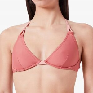 X4F011 ESPRIT GÓRA OD BIKINI DAMSKA RÓŻOWA GŁADKA Z FISZBINAMI