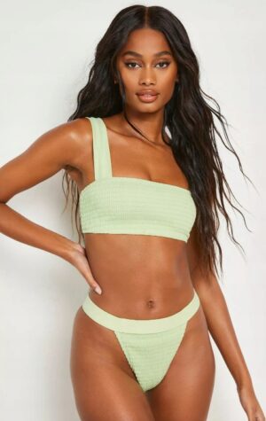 X9G303 BOOHOO DÓŁ OD BIKINI DAMSKI ZIELONY 38