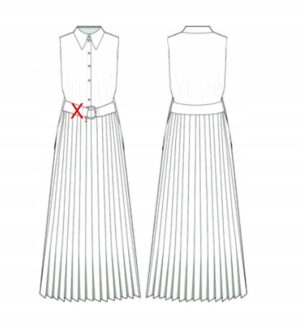 X7B101 PLT CZARNA SATYNOWA SUKIENKA MAXI 42 XL - obrazek 4