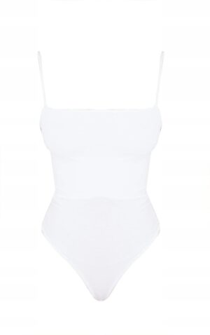X6C005 PRETTYLITTLETHING DAMSKIE BIAŁE BODY XXL - obrazek 5