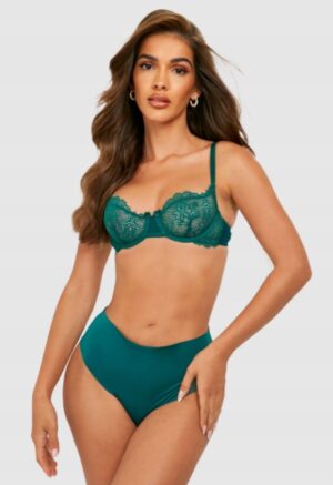 Z0C105 BOOHOO MAJTKI DAMSKIE ZIELONE KLASYCZNE 40