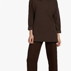 M2E04 TOM TAILOR DAMSKI SWETER Z GOLFEM BRĄZOWY L