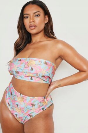 X8F307 BOOHOO DÓŁ OD BIKINI WYSOKI STAN 46