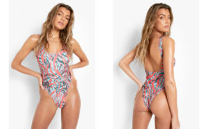 X9C115 BOOHOO STRÓJ KĄPIELOWY ZWIERZĘCY WZÓR 36 S