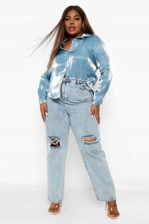 M2C213 BOOHOO PLUS KOSZULA BŁYSZCZĄCA XXL 44 - obrazek 2