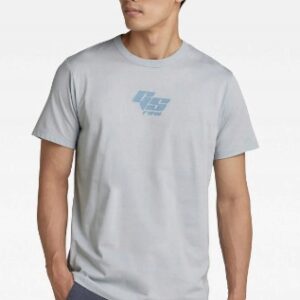 Z2D113 G-STAR RAW MĘSKI T-SHIRT NIEBIESKI LOGO M