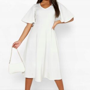X7D17 BOOHOO PLUS DAMSKA SUKIENKA MIDI 44 XXL