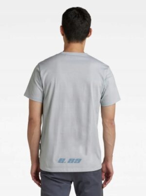 Z2D113 G-STAR RAW MĘSKI T-SHIRT NIEBIESKI LOGO M - obrazek 2