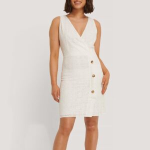 Z5B304 TRENDYOL SUKIENKA MINI BOHO GUZIKI _ XS
